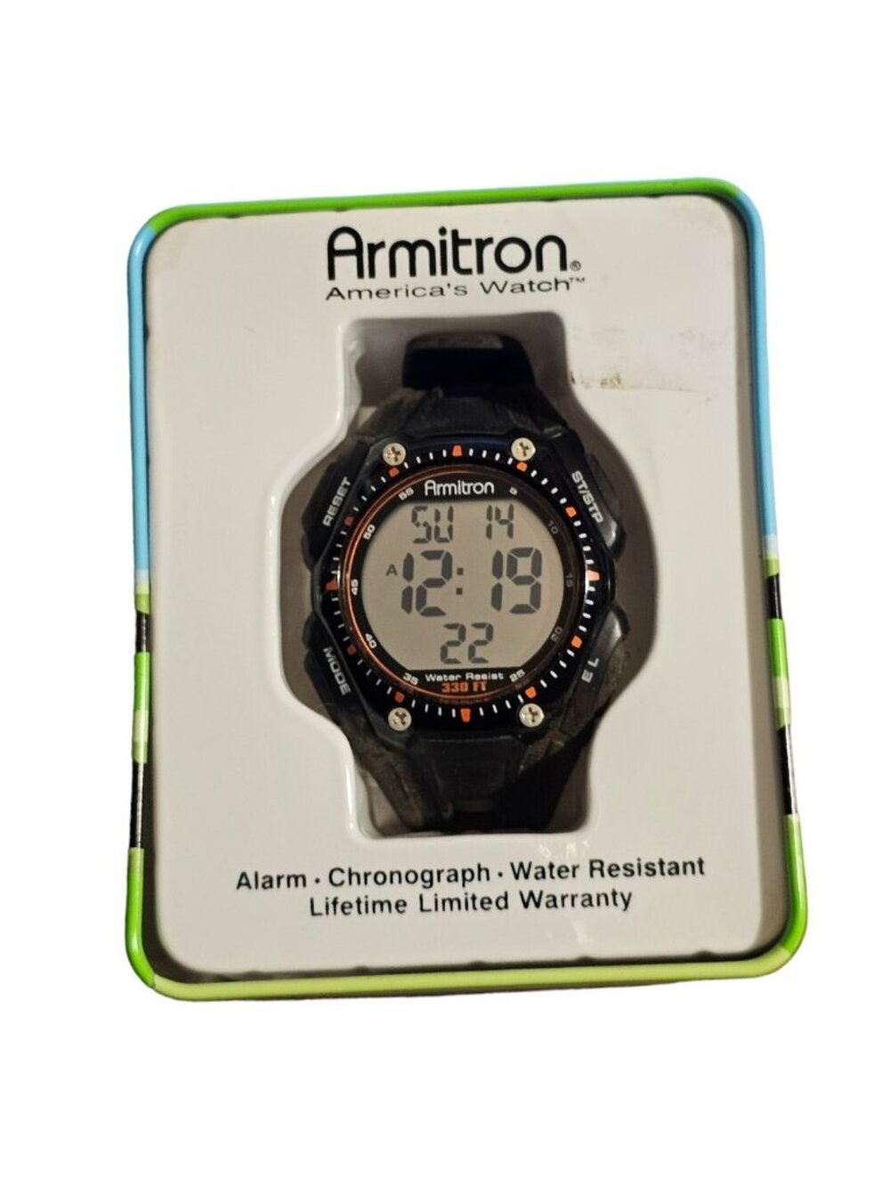 Armitron Sport Men's MD0699 Chronograph water Resistance Digital Watch NIB